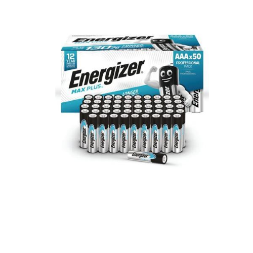 ENERGIZER MAX PLUS BATTERIE AAA MINI STILO MAXI PACK 1.5 V ALCALINA/MANGANESE CONF 50 Pz.